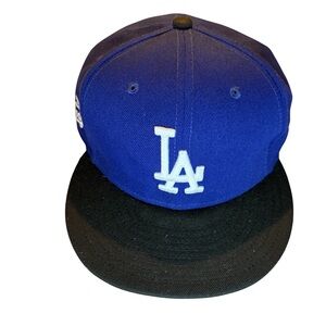 New Era 9FIFTY Los Angeles Dodgers Snapback Hat Blue Black MLB